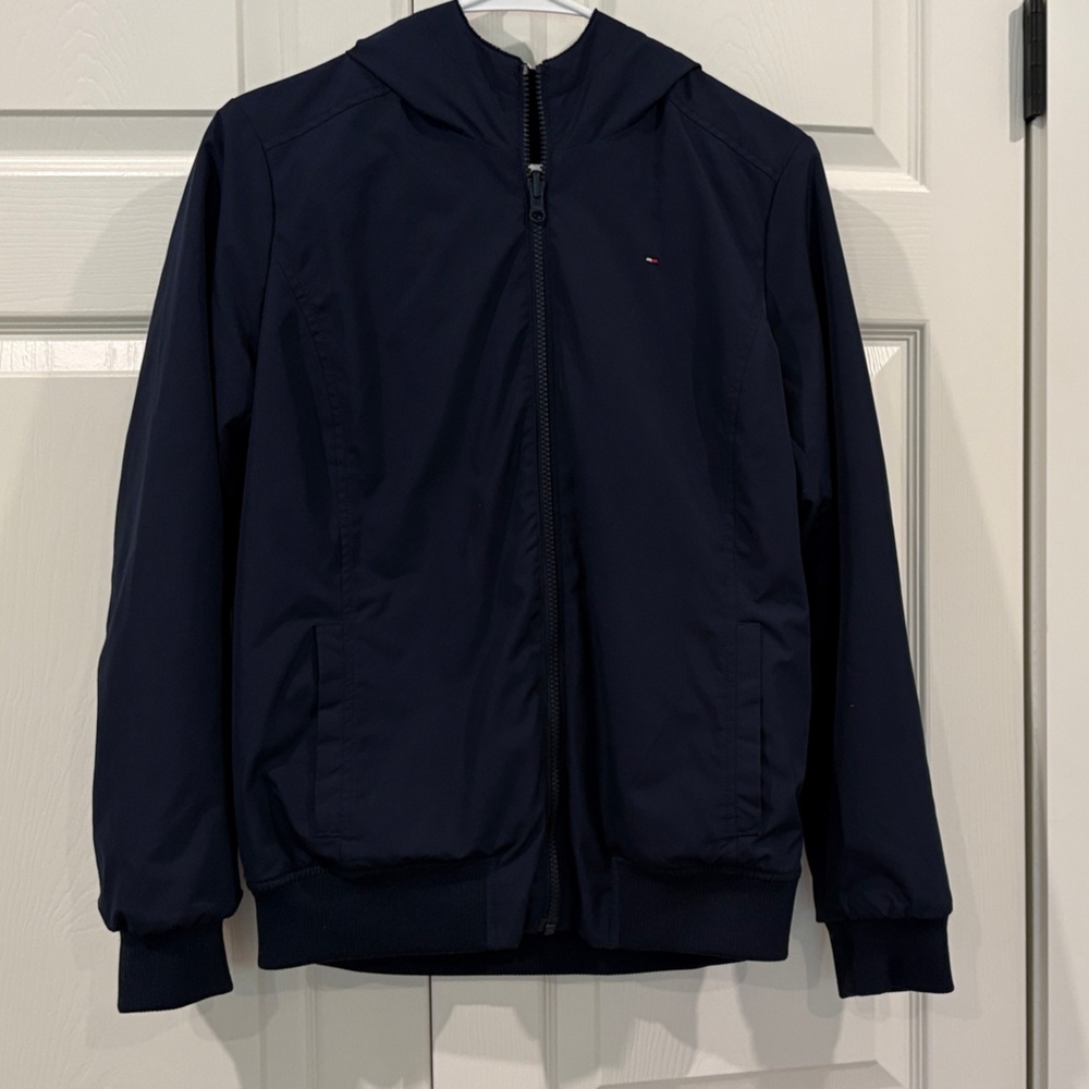 Tommy Hilfiger Womens Dark Blue Reversible Jacket